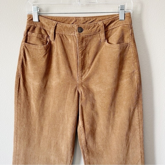 Faherty NWT Stretch Cord Julianne Patch Pocket Brown Straight Leg Pants Size 27 - Picture 5 of 11